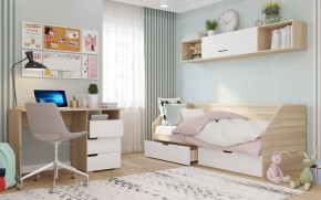 Полка 2032 АНТАЛИЯ (Сонома/Белый софт) в Губкинском - gubkinskiy.ok-mebel.com | фото 2