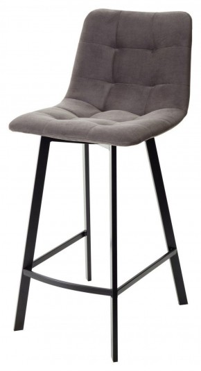 Полубарный стул CHILLI-QB SQUARE графит #14, велюр / черный каркас (H=66cm) М-City в Губкинском - gubkinskiy.ok-mebel.com | фото
