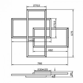 Потолочная люстра Maytoni Line MOD016CL-L80BK в Губкинском - gubkinskiy.ok-mebel.com | фото 2