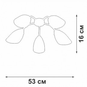 Потолочная люстра Vitaluce V31950 V31950/5PL в Губкинском - gubkinskiy.ok-mebel.com | фото 3