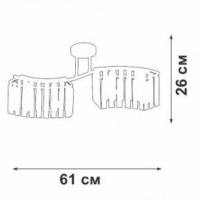 Потолочная люстра Vitaluce V5884 V5884-0/4PL в Губкинском - gubkinskiy.ok-mebel.com | фото 4