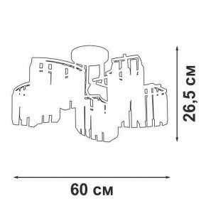 Потолочная люстра Vitaluce V5884 V5884-0/5PL в Губкинском - gubkinskiy.ok-mebel.com | фото 3