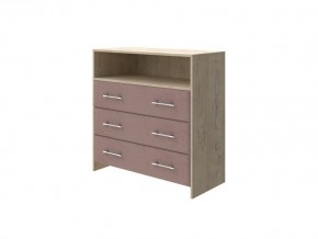 PROxSON Комод Varna (ЛДСП Бунратти+ткань Бунратти/Ultra Горячий шоколад) 90x40 в Губкинском - gubkinskiy.ok-mebel.com | фото