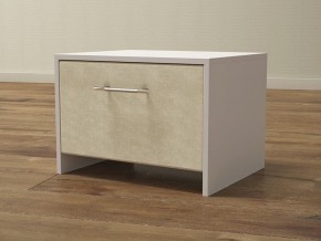 PROxSON Тумба Varna (ЛДСП Белая+ткань Белый/Savana Milk (молочный)) 51x40 в Губкинском - gubkinskiy.ok-mebel.com | фото