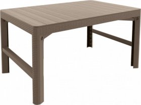 Раскладной стол Лион с регулируемой высотой столешницы (Lyon rattan table) капучино (h400/650) в Губкинском - gubkinskiy.ok-mebel.com | фото 2