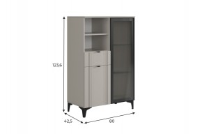 РИЧ Комод 2 со стеклом в Губкинском - gubkinskiy.ok-mebel.com | фото 2