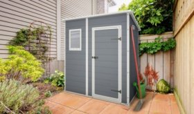 Сарай Манор Пент 6x4 (Manor Pent 6X4) серый/белый в Губкинском - gubkinskiy.ok-mebel.com | фото 3
