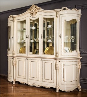 Сервант Джоконда 5-ств (крем) 2300 в Губкинском - gubkinskiy.ok-mebel.com | фото