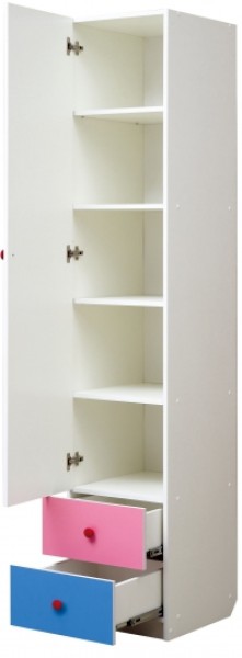 Шкаф 1-но дверный с ящиками и фотопечатью Совята 1.1 (400) в Губкинском - gubkinskiy.ok-mebel.com | фото 2