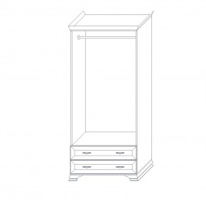 Шкаф 2-х дверный (корпус) Сиена в Губкинском - gubkinskiy.ok-mebel.com | фото 5