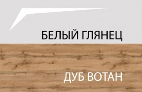 Шкаф 2DG с полками, TAURUS, цвет белый/дуб вотан в Губкинском - gubkinskiy.ok-mebel.com | фото 4