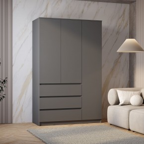 Шкаф 3-х створчатый Симпл ШК-08 (графит) в Губкинском - gubkinskiy.ok-mebel.com | фото 3