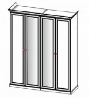 Шкаф 4-х створчатый (2+2) с Зеркалом "Патрисия" (караваджо) в Губкинском - gubkinskiy.ok-mebel.com | фото