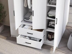 Шкаф 4-х створчатый Титан (белый) в Губкинском - gubkinskiy.ok-mebel.com | фото 3