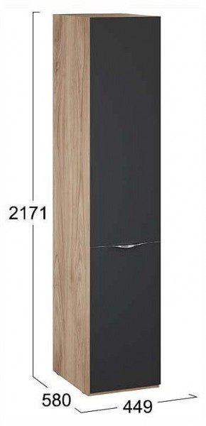 Шкаф для белья Глосс СМ-319.07.001 в Губкинском - gubkinskiy.ok-mebel.com | фото 4
