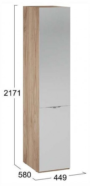 Шкаф для белья Глосс СМ-319.07.002 в Губкинском - gubkinskiy.ok-mebel.com | фото 4