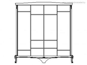 Шкаф для одежды Мокко ММ-316-01/04Б в Губкинском - gubkinskiy.ok-mebel.com | фото 2