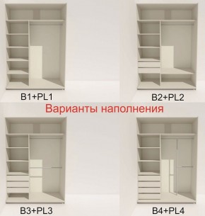 Шкаф-купе 1400 серии SOFT D6+D4+B2+PL2 (2 ящика+1штанга+1 полка) профиль «Капучино» в Губкинском - gubkinskiy.ok-mebel.com | фото 7