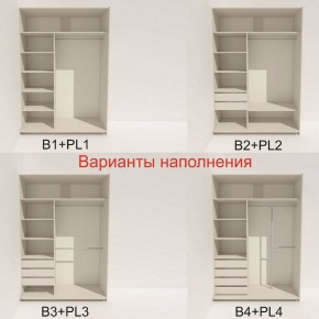 Шкаф-купе 1600 серии SOFT D1+D3+B2+PL1 (2 ящика+1штанга) профиль «Графит» в Губкинском - gubkinskiy.ok-mebel.com | фото 5