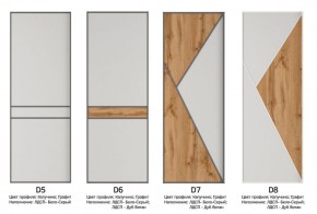 Шкаф-купе 1600 серии SOFT D8+D2+B2+PL4 (2 ящика+F обр.штанга) профиль «Графит» в Губкинском - gubkinskiy.ok-mebel.com | фото 10