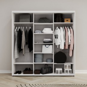 Шкаф-купе Акцент-Квадро Д 2400-600 в Губкинском - gubkinskiy.ok-mebel.com | фото 2