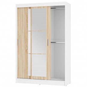 Шкаф-купе Денвер ШКК-03 (белый/сонома) в Губкинском - gubkinskiy.ok-mebel.com | фото 3