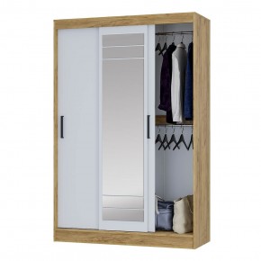 Шкаф-купе Тео ШКК-02 (крафт/белый) в Губкинском - gubkinskiy.ok-mebel.com | фото 3