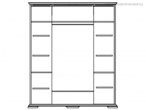 Шкаф Лика (ММ 137-01/04Б) без зеркал в Губкинском - gubkinskiy.ok-mebel.com | фото 2