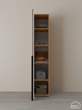 Шкаф Linnea MHR-1-2 2050х400х510 (ДВ-М 11.1.25) в Губкинском - gubkinskiy.ok-mebel.com | фото 4