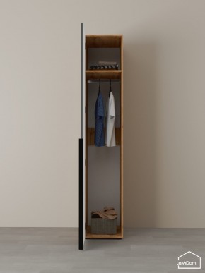 Шкаф Linnea MHR-1 2050х400х510 (ДВ-М 11.1.25) в Губкинском - gubkinskiy.ok-mebel.com | фото 4