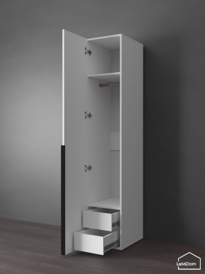 Шкаф Linnea MHR-1-3 2050х400х510 (Белый-М 11.1.2) в Губкинском - gubkinskiy.ok-mebel.com | фото 7