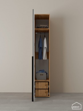 Шкаф Linnea MHR-1-3 2050х400х510 (ДВ-М 11.1.25) в Губкинском - gubkinskiy.ok-mebel.com | фото 5