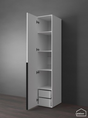 Шкаф Linnea MHR-1-4 2050х400х510 (Белый-М 11.1.1) в Губкинском - gubkinskiy.ok-mebel.com | фото 5