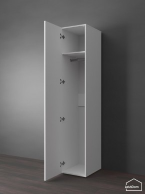 Шкаф Linnea MHR-1PO 2050х400х510 (Белый-М 11.1.1) в Губкинском - gubkinskiy.ok-mebel.com | фото 4