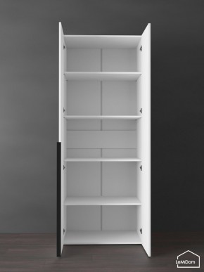 Шкаф Linnea MHR-2-2 2050х800х510 (Белый-М 11.1.2) в Губкинском - gubkinskiy.ok-mebel.com | фото 4