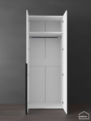Шкаф Linnea MHR-2 2050х800х510 (Белый-М 11.1.2) в Губкинском - gubkinskiy.ok-mebel.com | фото 4