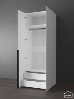 Шкаф Linnea MHR-2-3 2050х800х510 (Белый-М 11.1.2) в Губкинском - gubkinskiy.ok-mebel.com | фото 5