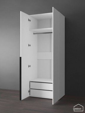 Шкаф Linnea MHR-2-3 2050х800х510 (Белый-М 11.1.2) в Губкинском - gubkinskiy.ok-mebel.com | фото 6