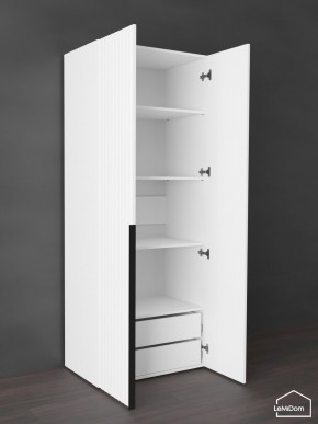 Шкаф Linnea MHR-2-4 2050х800х510 (Белый-М 11.1.2) в Губкинском - gubkinskiy.ok-mebel.com | фото 6