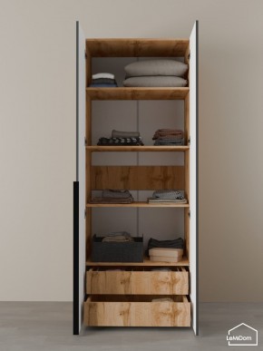 Шкаф Linnea MHR-2-4 2050х800х510 (ДВ-М 11.1.25) в Губкинском - gubkinskiy.ok-mebel.com | фото 6