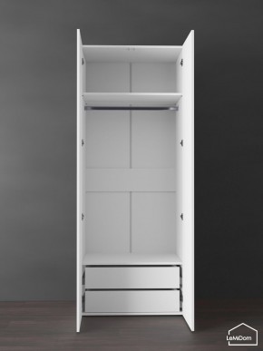 Шкаф Linnea MHR-2PO-3 2050х800х510 (Белый-М 11.1.2) в Губкинском - gubkinskiy.ok-mebel.com | фото 4