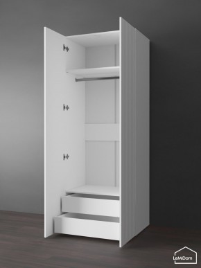 Шкаф Linnea MHR-2PO-3 2050х800х510 (Белый-М 11.1.2) в Губкинском - gubkinskiy.ok-mebel.com | фото 5