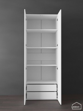 Шкаф Linnea MHR-2PO-4 2050х800х510 (Белый-М 11.1.1) в Губкинском - gubkinskiy.ok-mebel.com | фото 5