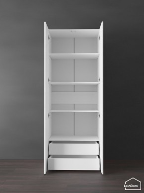 Шкаф Linnea MHR-2PO-4 2050х800х510 (Белый-М 11.1.1) в Губкинском - gubkinskiy.ok-mebel.com | фото 6