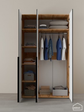 Шкаф Linnea MHR-3-1 2050х1200х510 (ДВ-М 11.1.25) в Губкинском - gubkinskiy.ok-mebel.com | фото 4