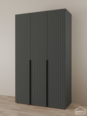 Шкаф Linnea MHR-3-1 2050х1200х510 (Графит-М 11.1.25) в Губкинском - gubkinskiy.ok-mebel.com | фото
