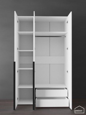 Шкаф Linnea MHR-3-2 2050х1200х510 (Белый-М 11.1.2) в Губкинском - gubkinskiy.ok-mebel.com | фото 6