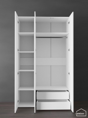 Шкаф Linnea MHR-3PO-2 2050х1200х510 (Белый-М 11.1.2) в Губкинском - gubkinskiy.ok-mebel.com | фото 5