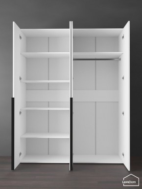 Шкаф Linnea MHR-4-1 2050х1600х510 (Белый-М 11.1.2) в Губкинском - gubkinskiy.ok-mebel.com | фото 4