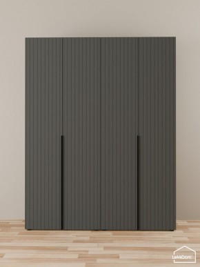 Шкаф Linnea MHR-4-1 2050х1600х510 (Графит-М 11.1.25) в Губкинском - gubkinskiy.ok-mebel.com | фото
